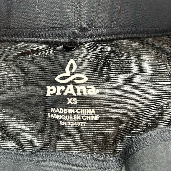 Prana Zip Ankle Leggings Size XS Black Yoga Activewear Athletic - Picture 4 of 8